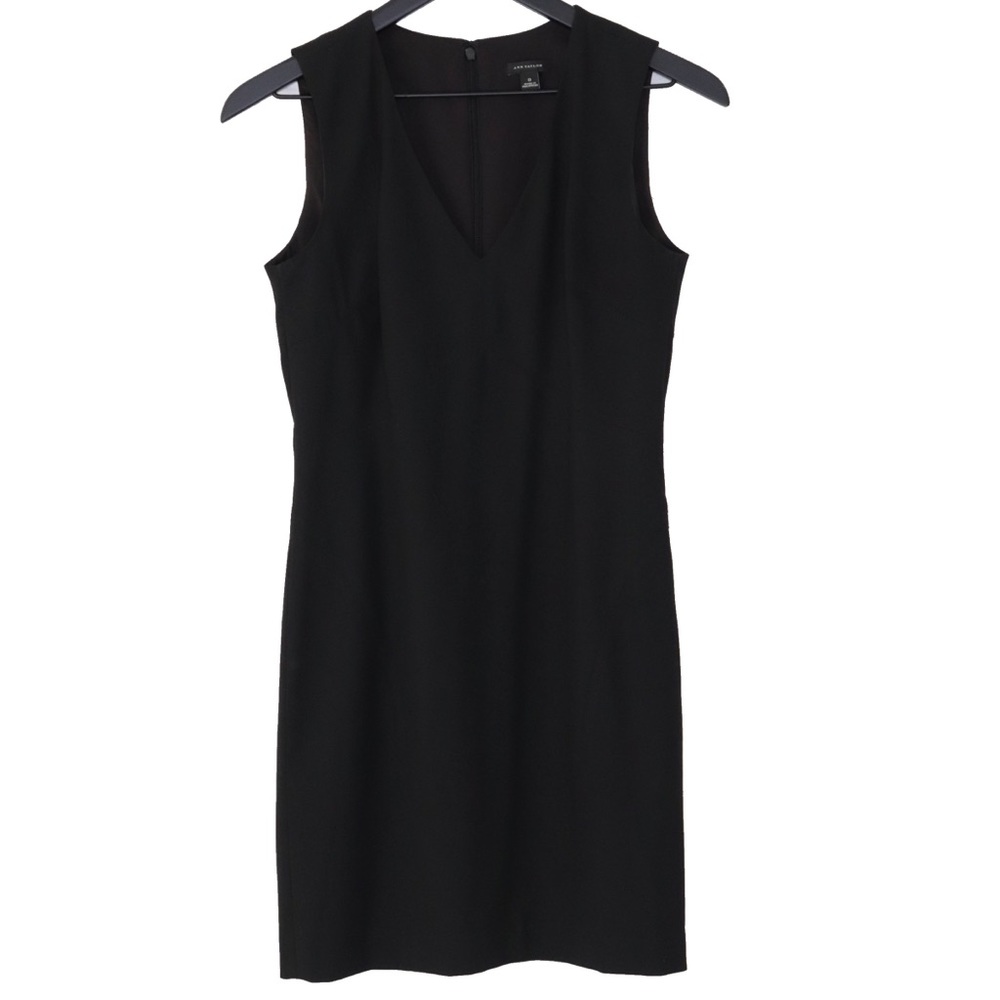 Ann Taylor Black V Neck Dress